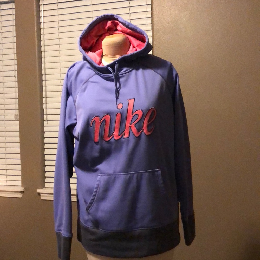 Nike thermal fit purple and pink hoodie XL